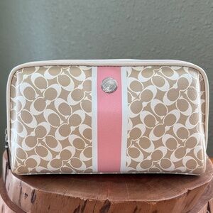 COACH CHELSEA HERITAGE X-LARGE COSMETIC CASE